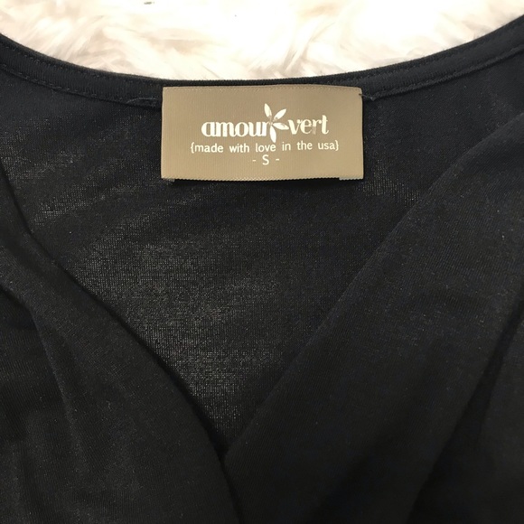 Amour Vert, Soft black, dress, Sz Small - Picture 5 of 6